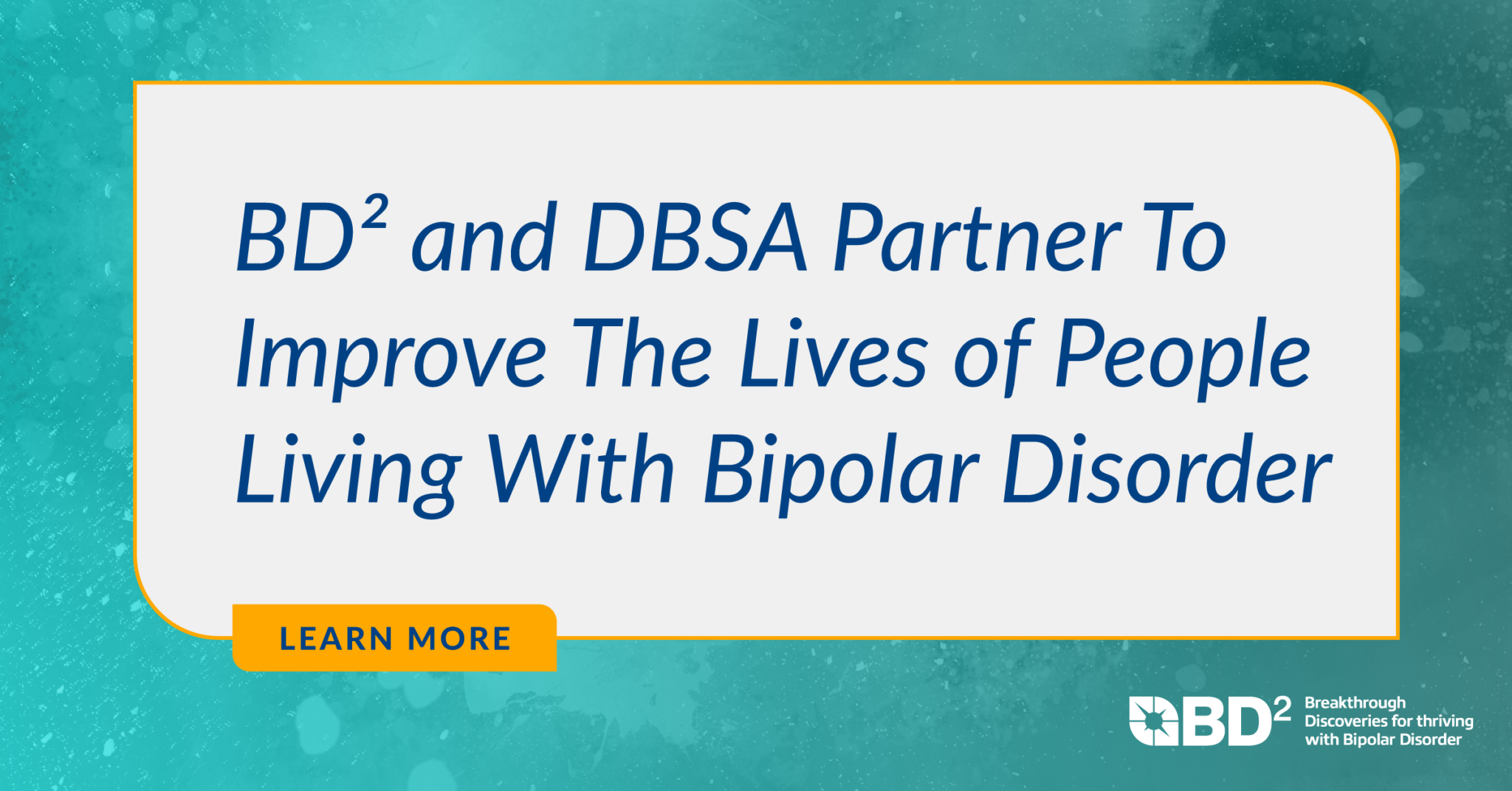 Breakthrough Discoveries for Thriving with Bipolar Disorder (BD²)